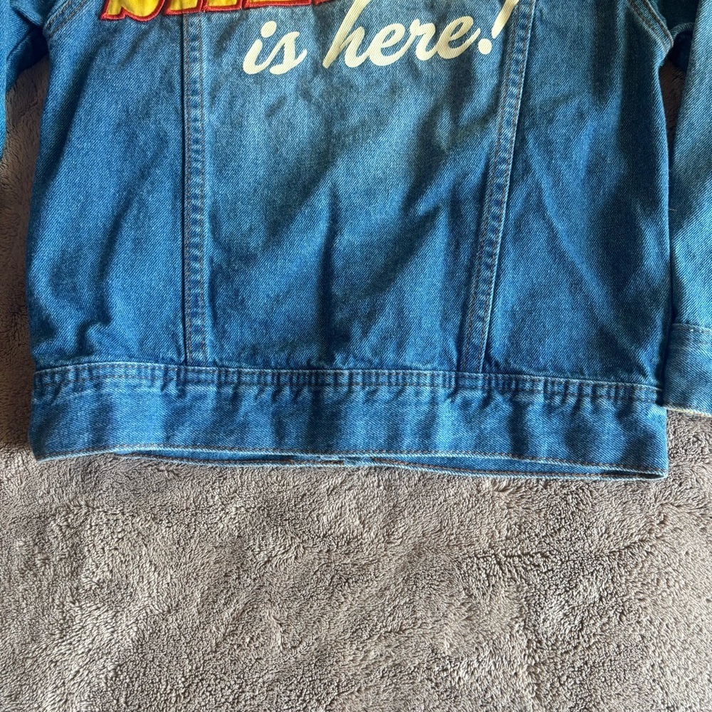 Disney Pixar Toy Story Woody denim jacket. size5-6 - Picture 7 of 12